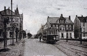 Historische Straßenbahn 1914 Linie 8
