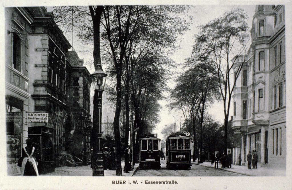 Straßenbahn in Gelsenkirchen - historisches Foto